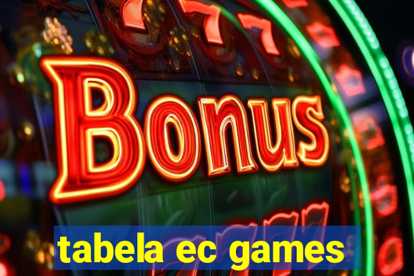 tabela ec games